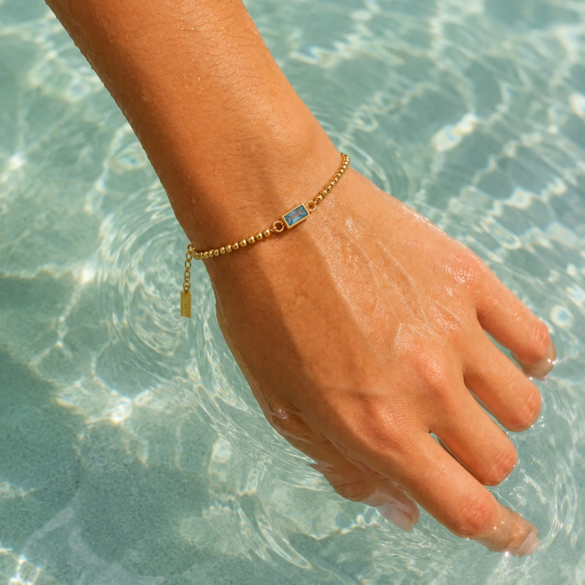 Beaded Birthstone Bracelet - Image 3