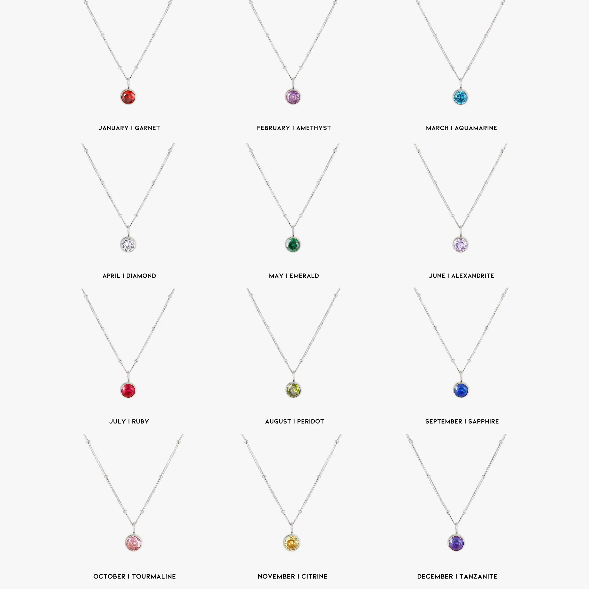 Birthstone Necklace - Image 34