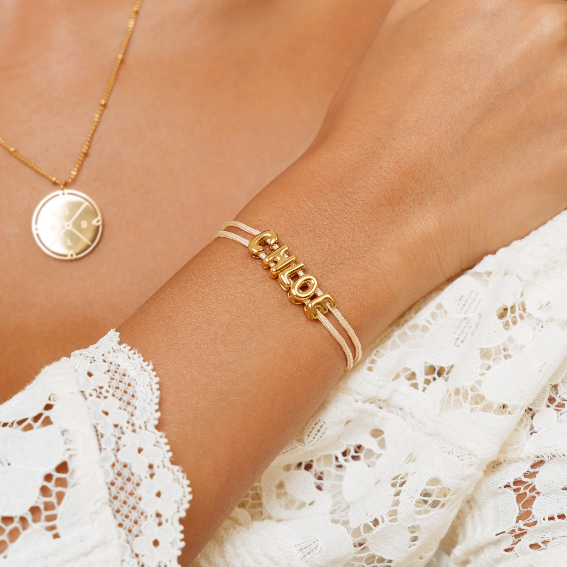 Bubble Name Bracelet - Image 3