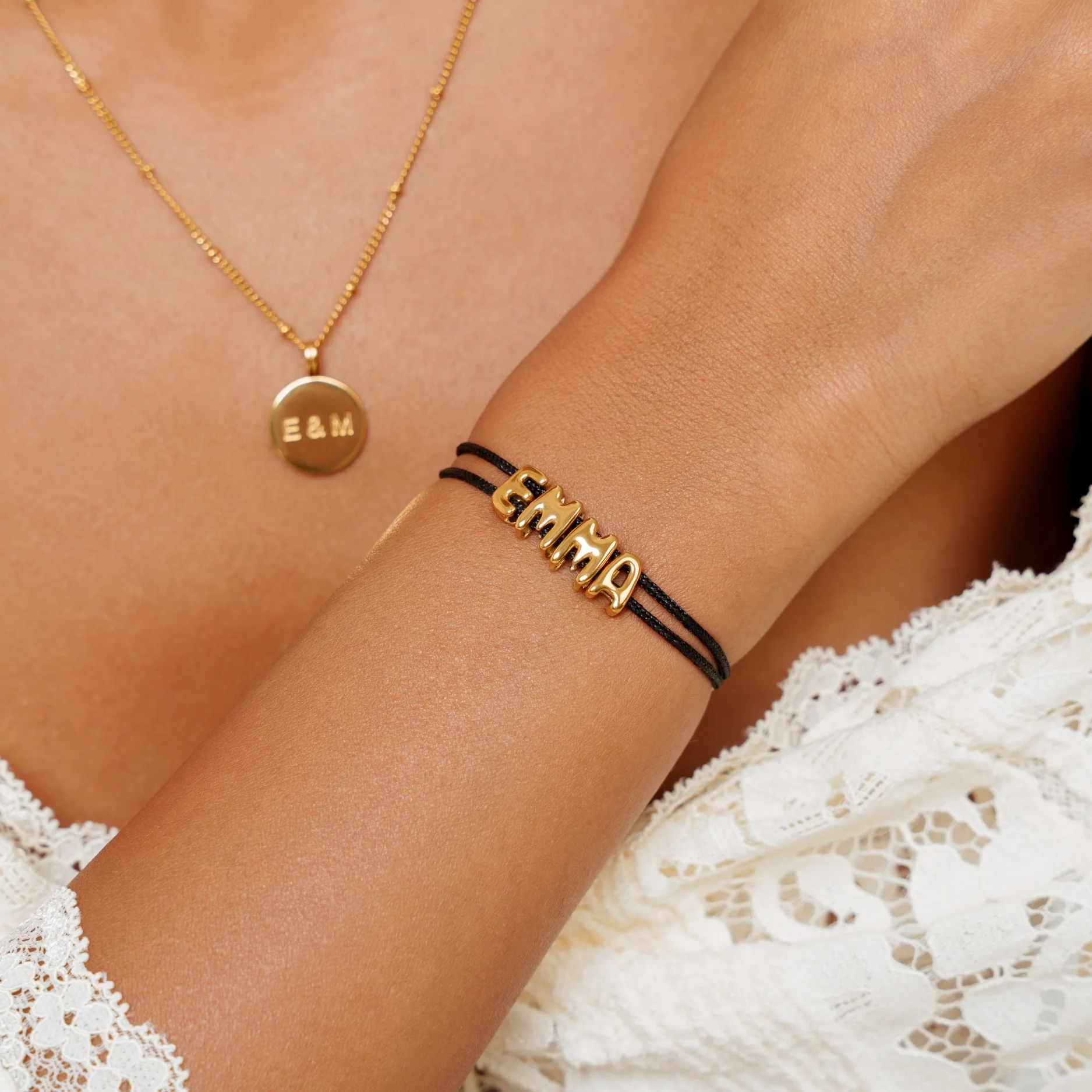 Bubble Name Bracelet - Image 6
