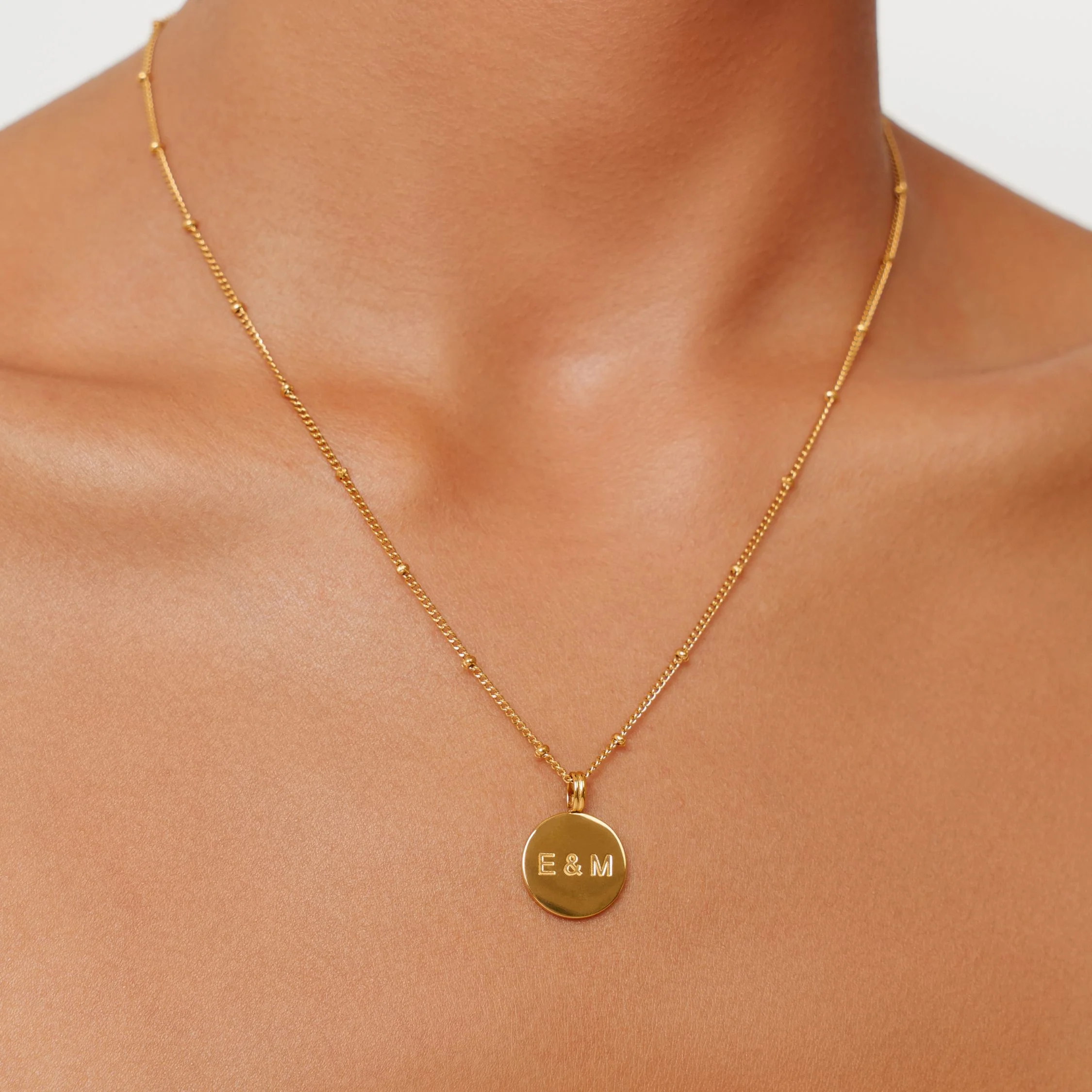 Dainty Medallion Necklace - Image 2