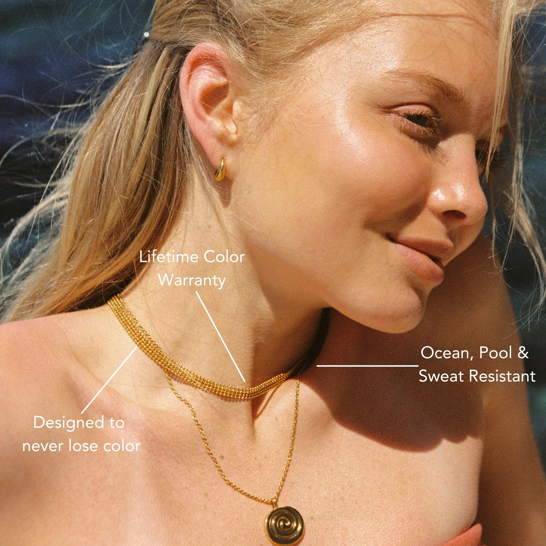 Golden Mesh Choker - Image 5