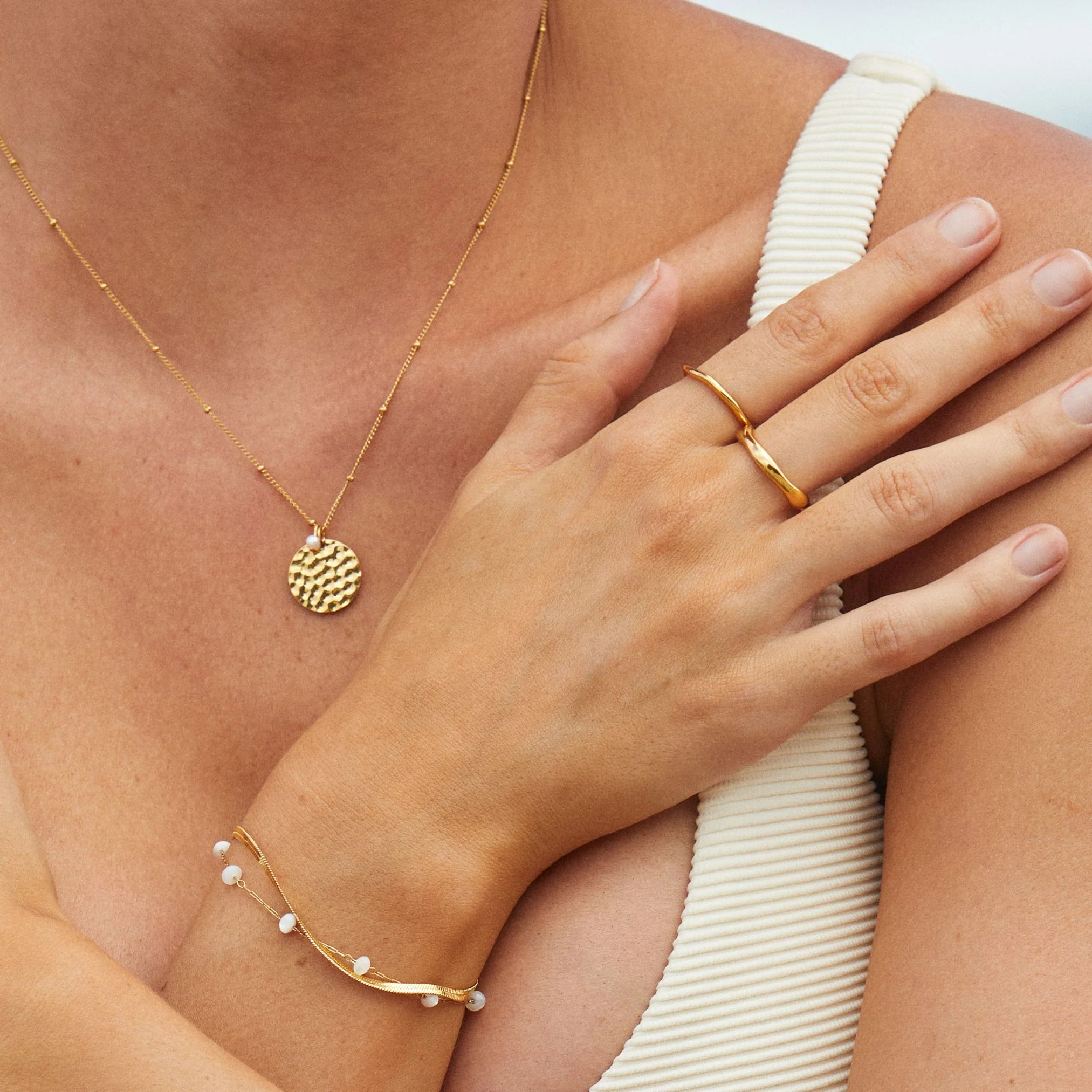 "Santorini" Layered Bracelet - Image 9