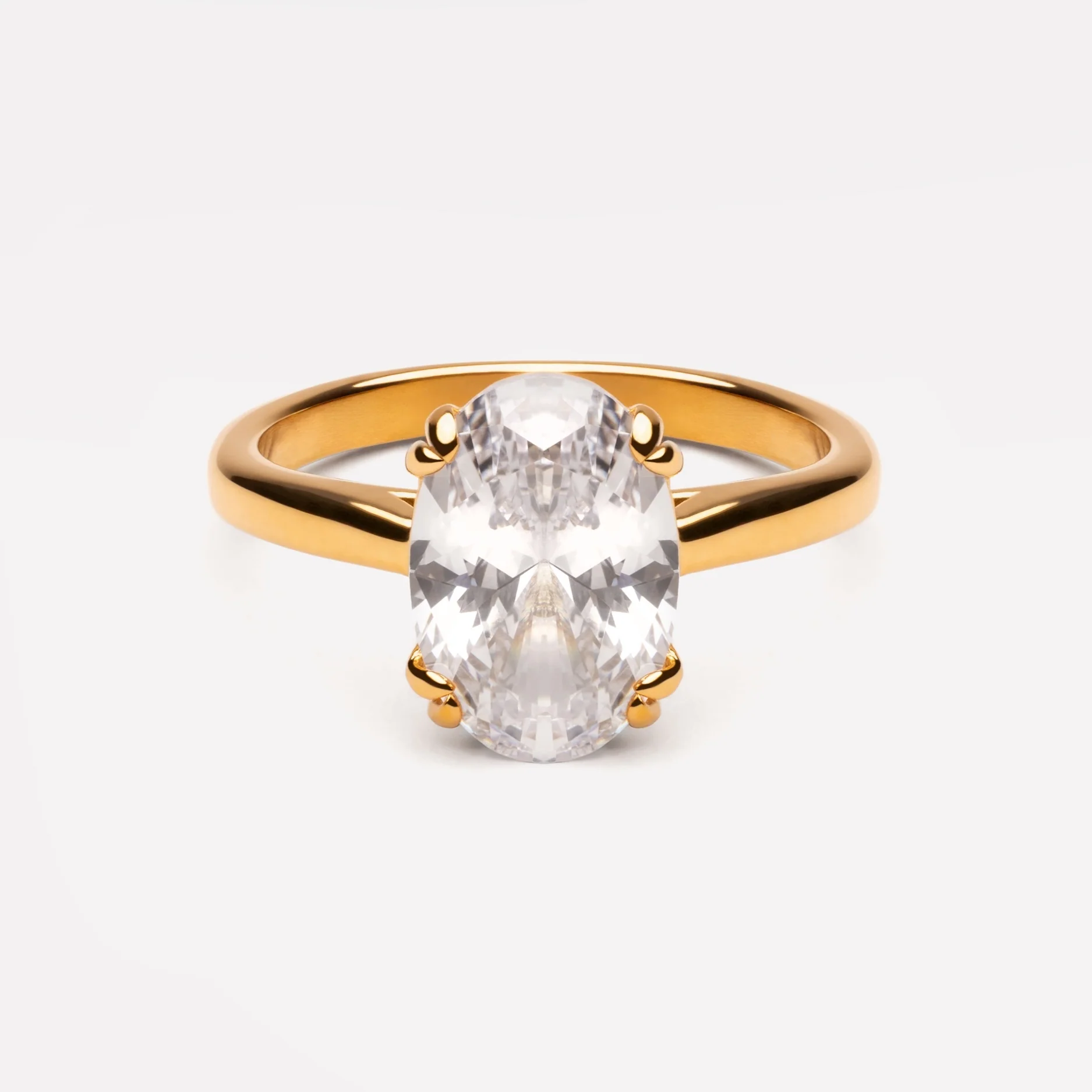Oval Solitaire Ring