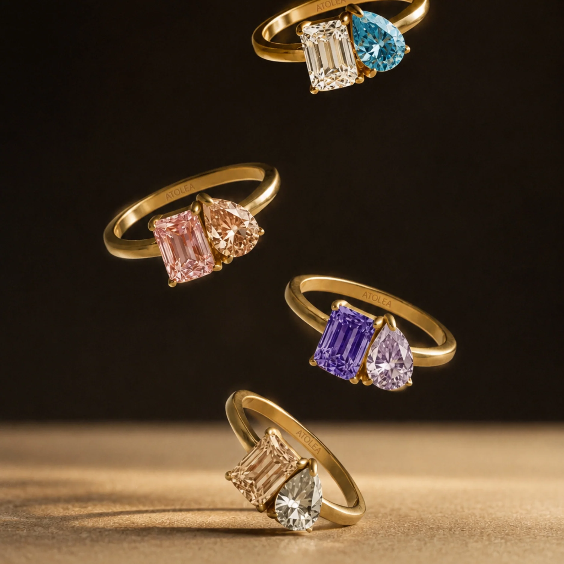 Toi et Moi Birthstone Ring - Image 11