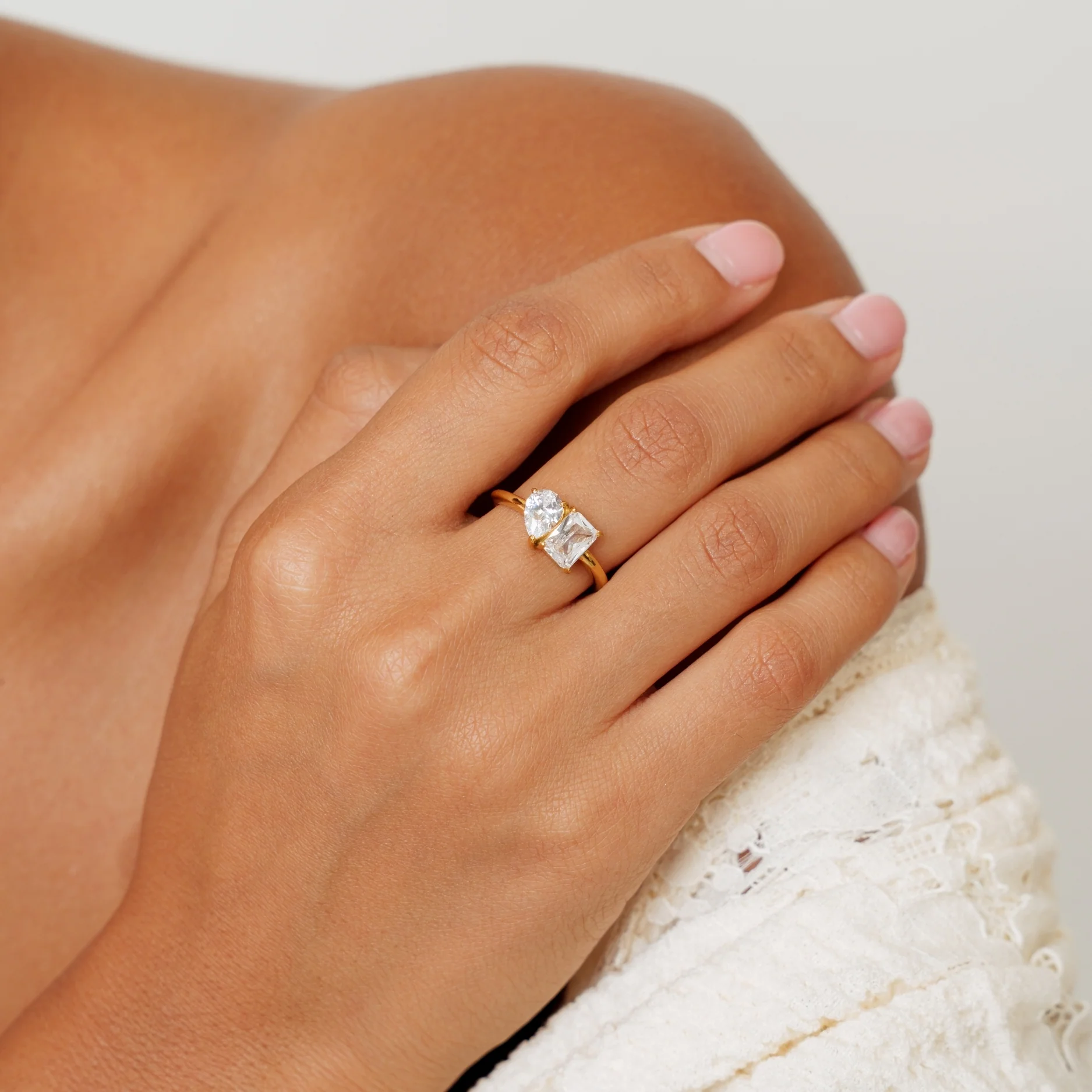 Toi et Moi Birthstone Ring - Image 2