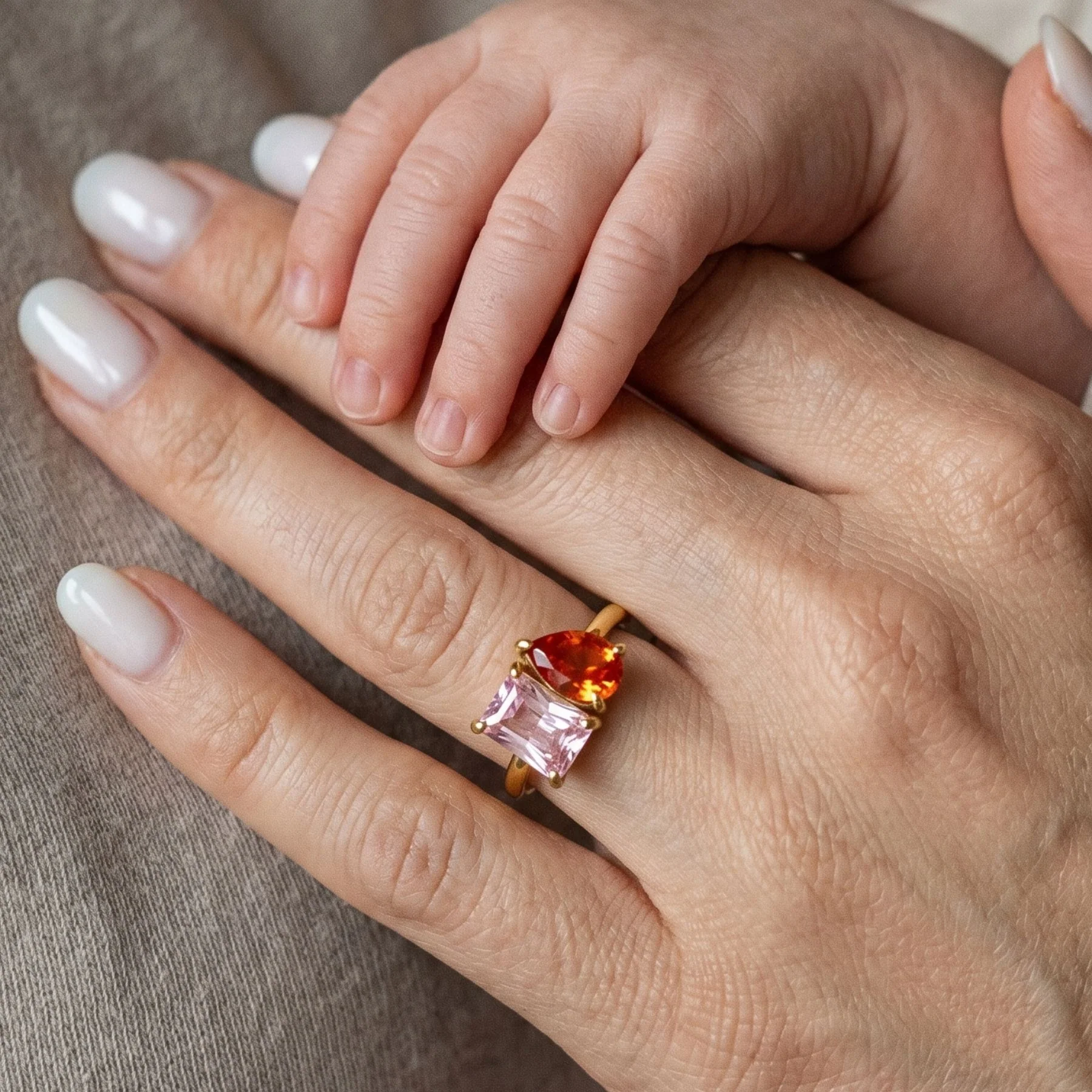 Toi et Moi Birthstone Ring - Image 3