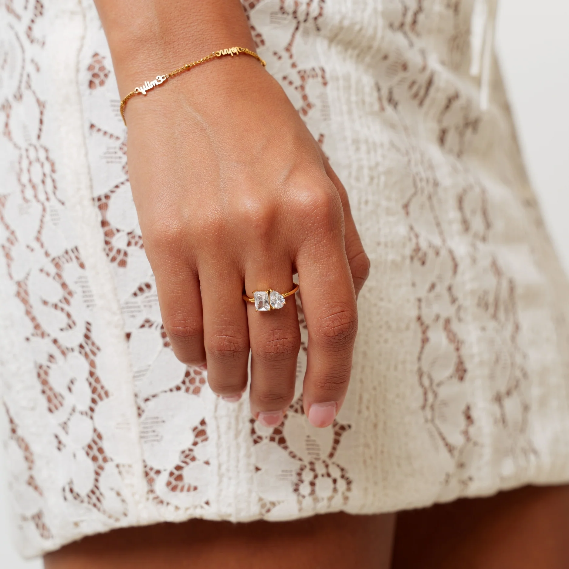 Toi et Moi Birthstone Ring - Image 8