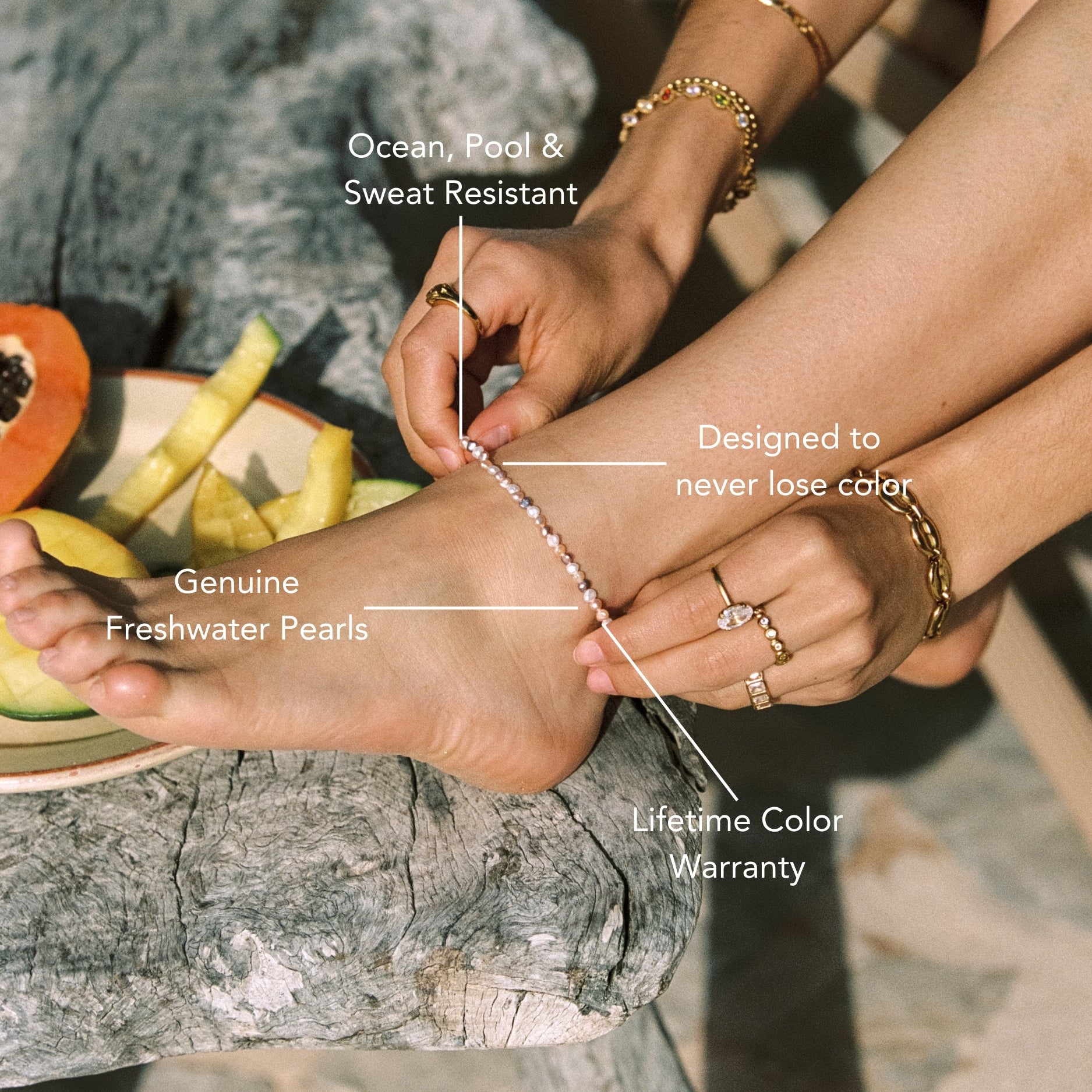Perla Rosa Anklet - Image 9