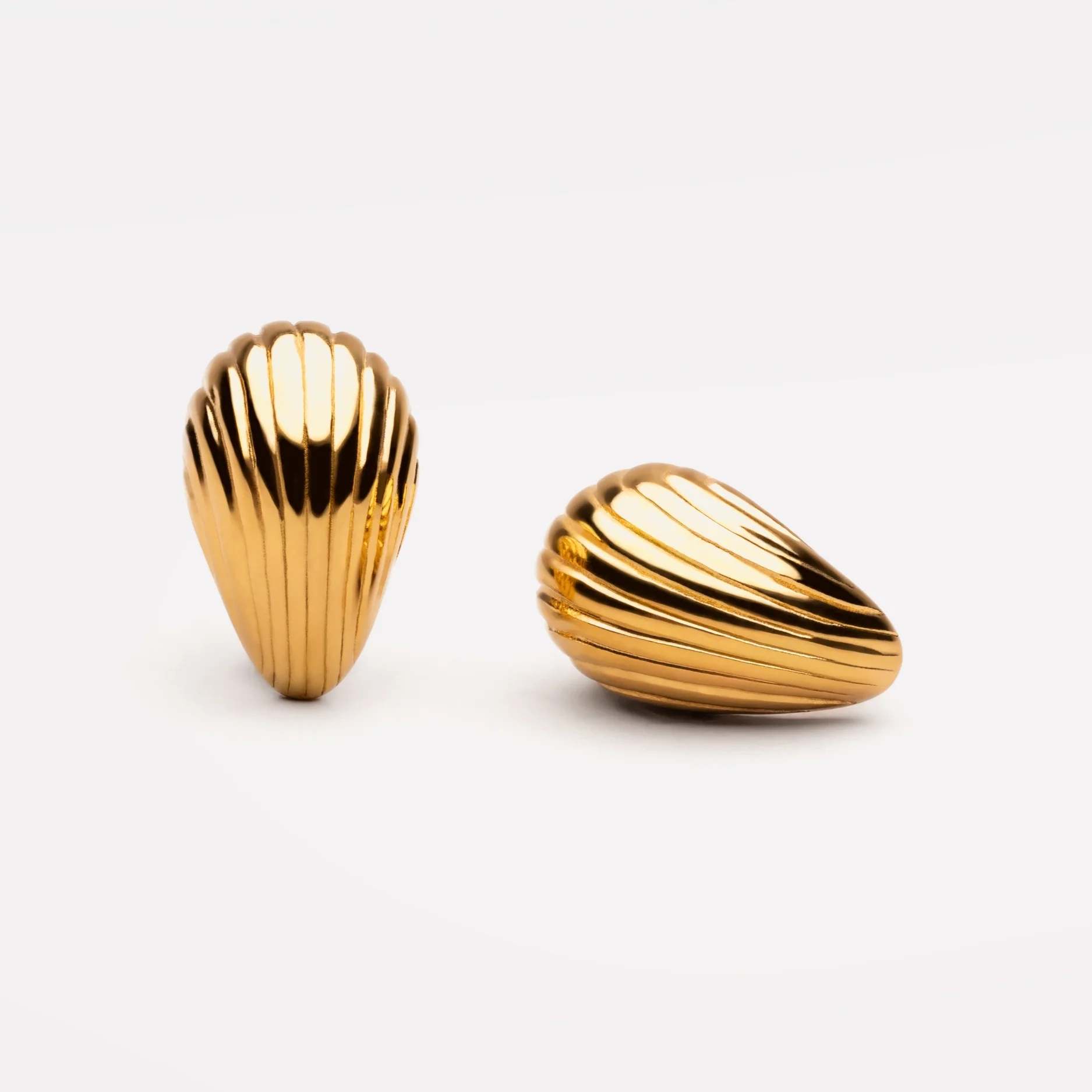 Ridged Earrings - Image 2