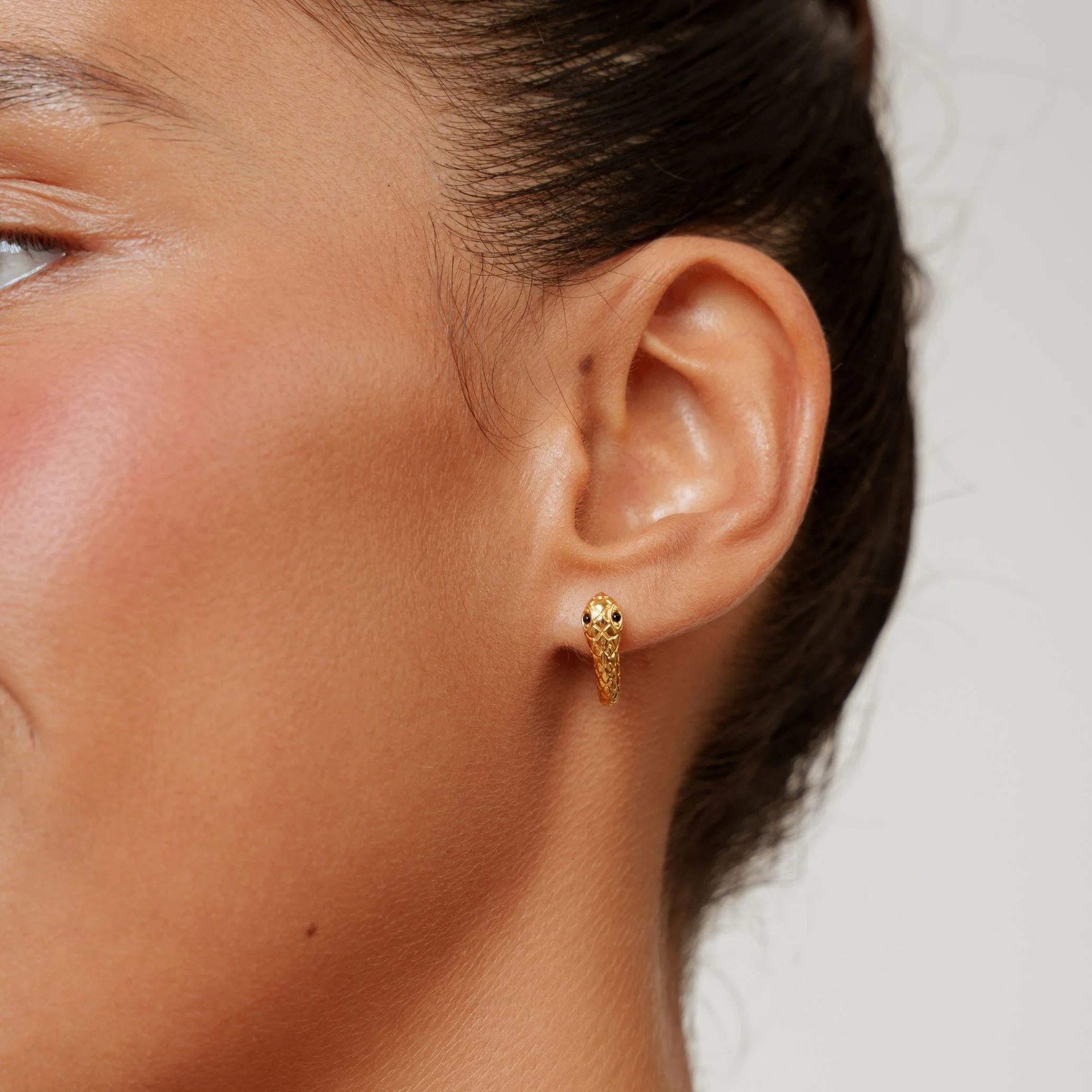 Snake Hoops Earrings - Image 7