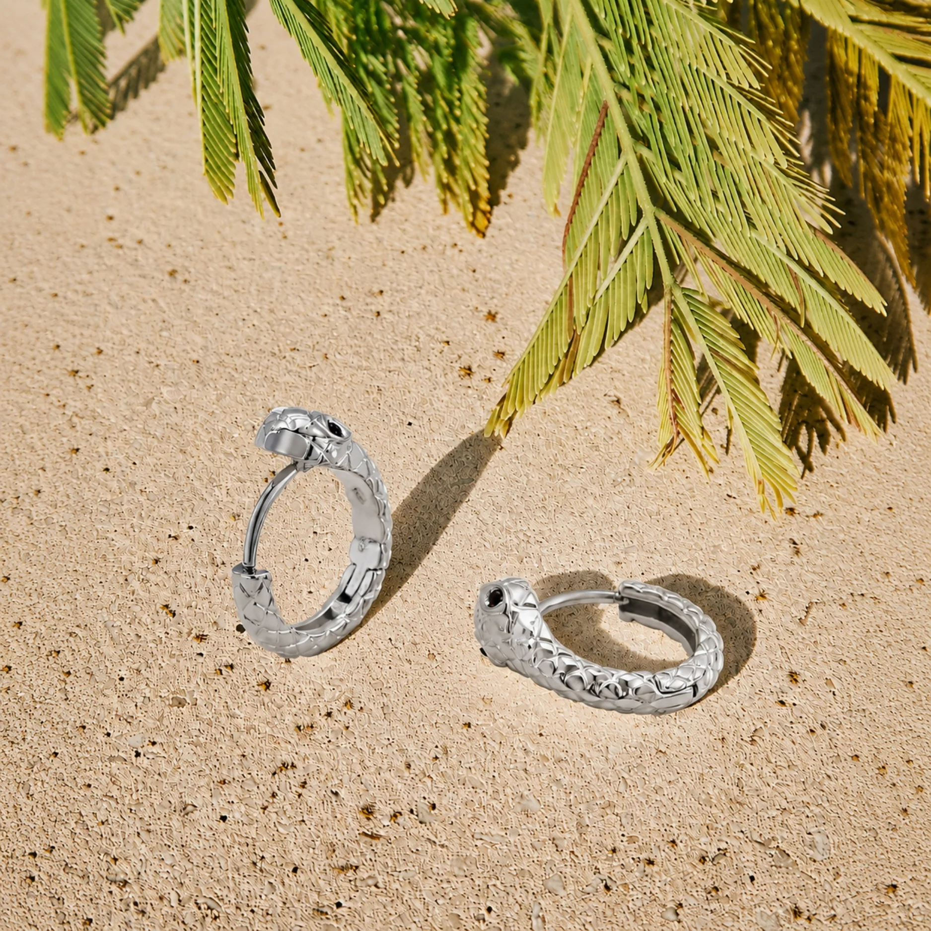 Snake Hoops Earrings - Image 8